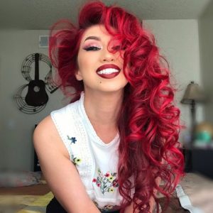 unique red hot hair