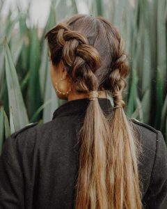 long bubble braids