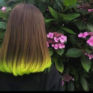unique neon yellow hair