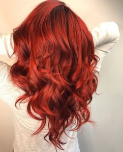 apple ruby red hair
