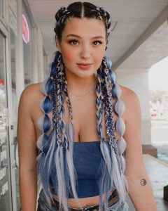edgy braids extension