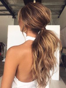 voluminous extension ponytail