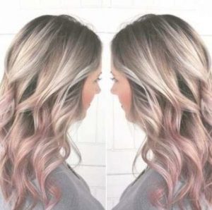 rose ends ombre highlights