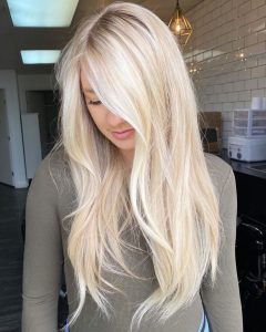 light blonde summer hair
