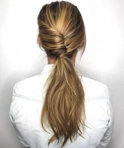 business twisted updo
