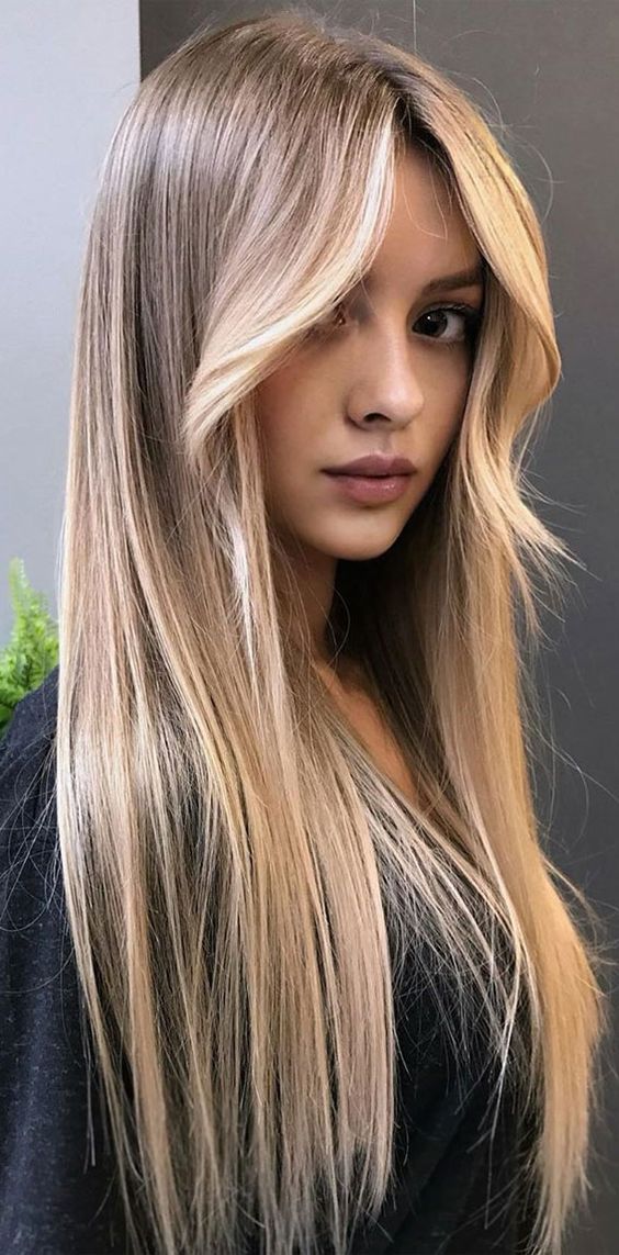 sandy hair with lighter front