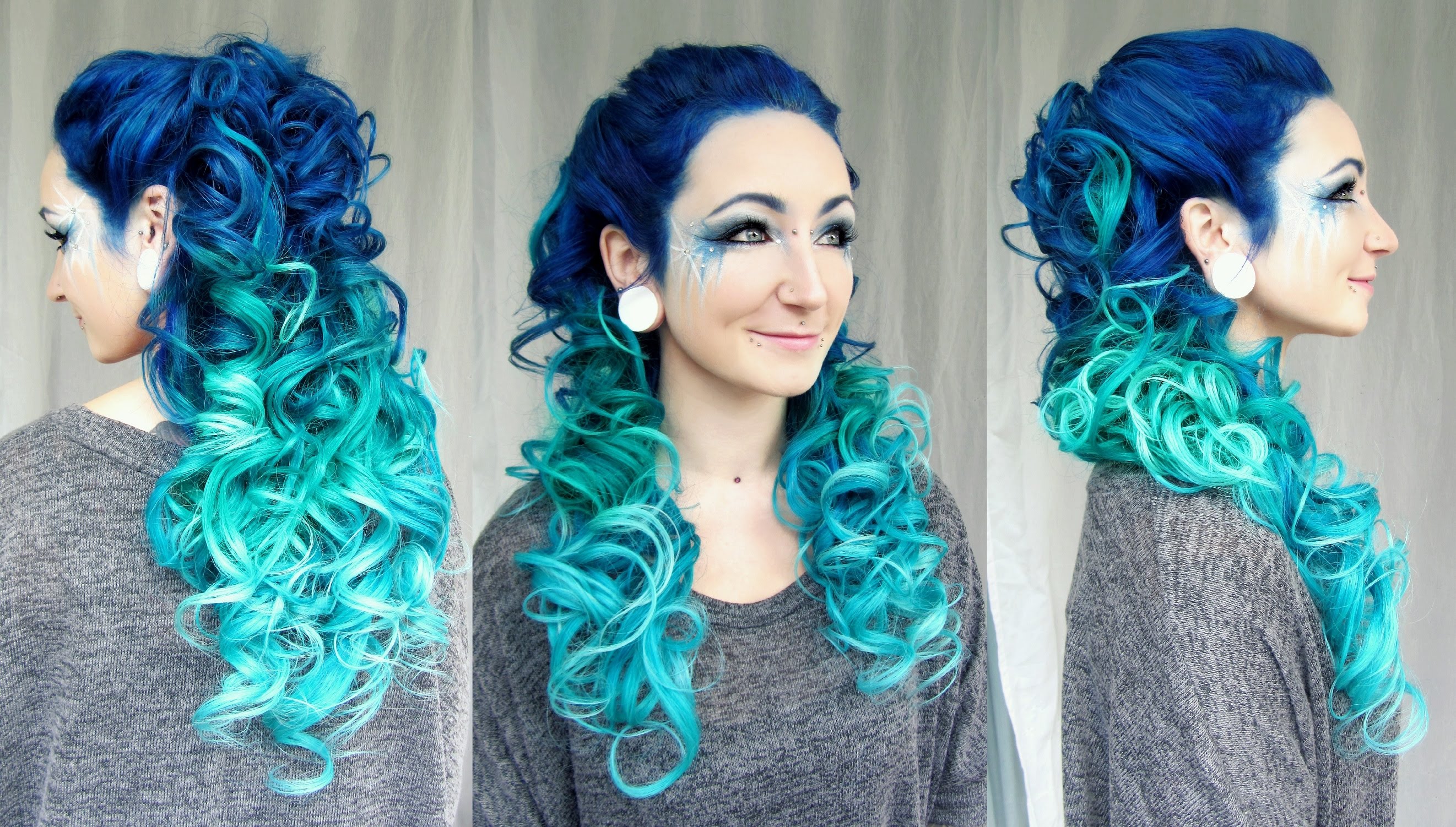 hair color blue ombre