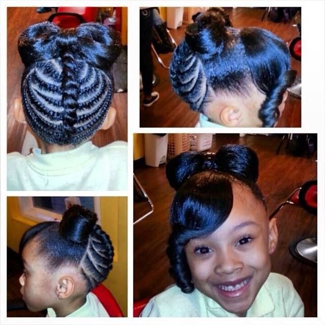 hair designs for little black girls