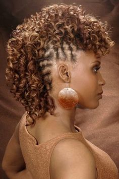 Tasha Brown Kinky Curly Mohawk Synthetic Half Wig  Bella Chic Hair  Beauty