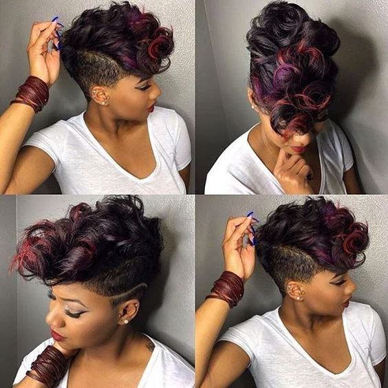 Curly Mohawk Hairstyle For Women