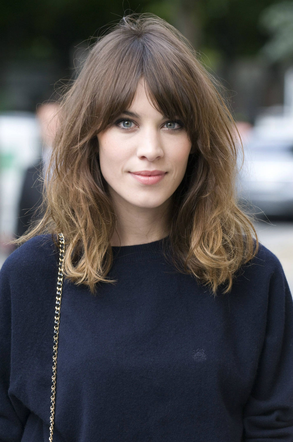 how to style long curtain bangs with straightener