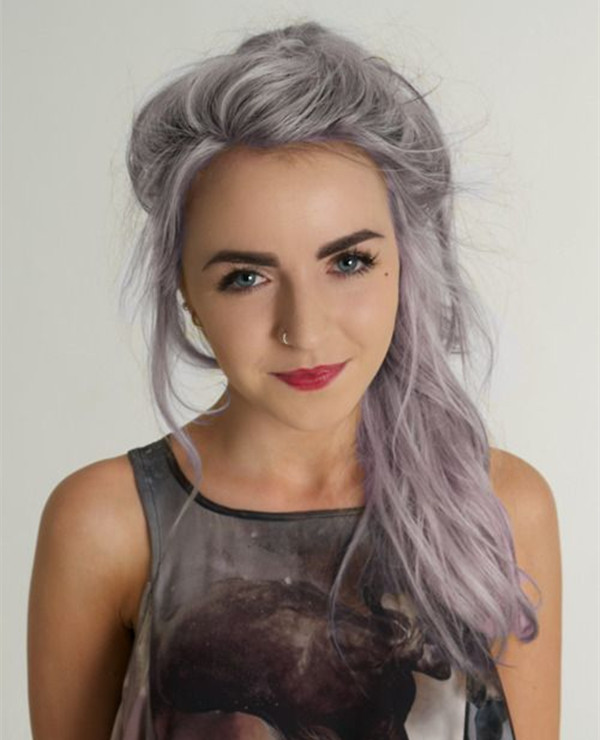 Silver Lavender Hair. 