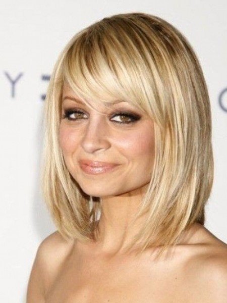 Long Bob Hairstyles With Side Bangs
