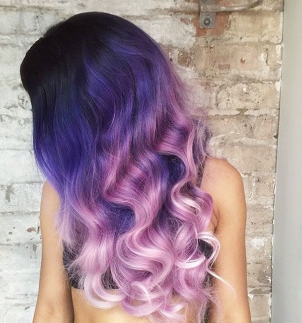 Lavender Purple Ombre Hair