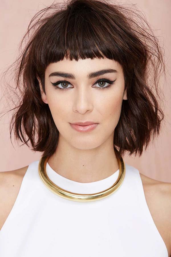 Long Bob Haircuts With Bangs