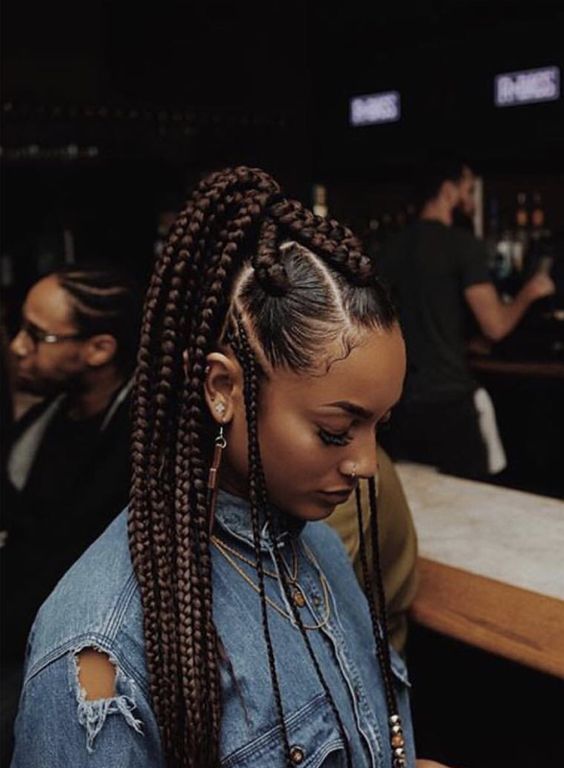 Totally chic and colorful box braids hairstyles to wear!