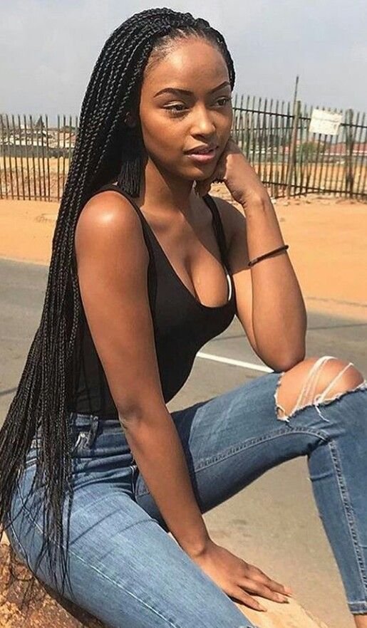 60 Totally Chic And Colorful Box Braids Hairstyles To Wear 8791