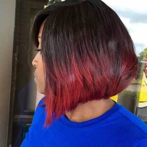 red ombre bob