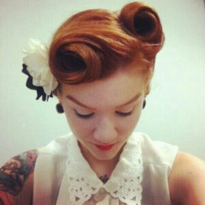victory roll updo