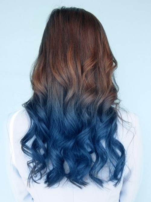 Navy Blue Ombre