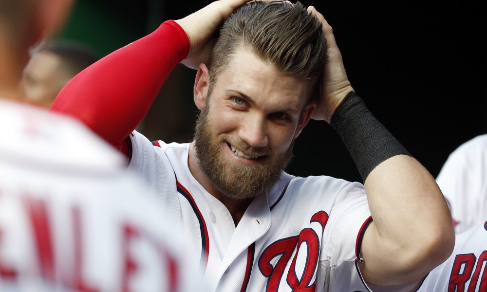 white person burst fade bryce harper haircut