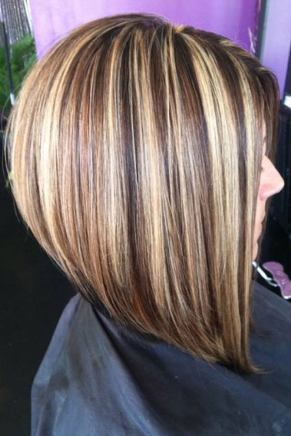 Long Stacked Bob Hairstyle