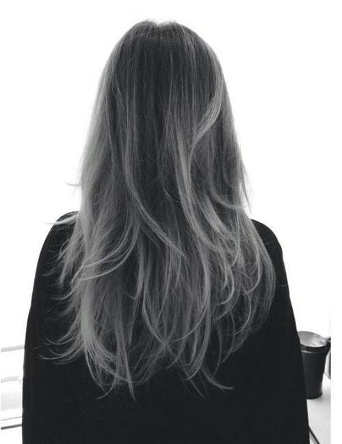 The Best Antique Chic Black To Grey Ombre Hairstyles