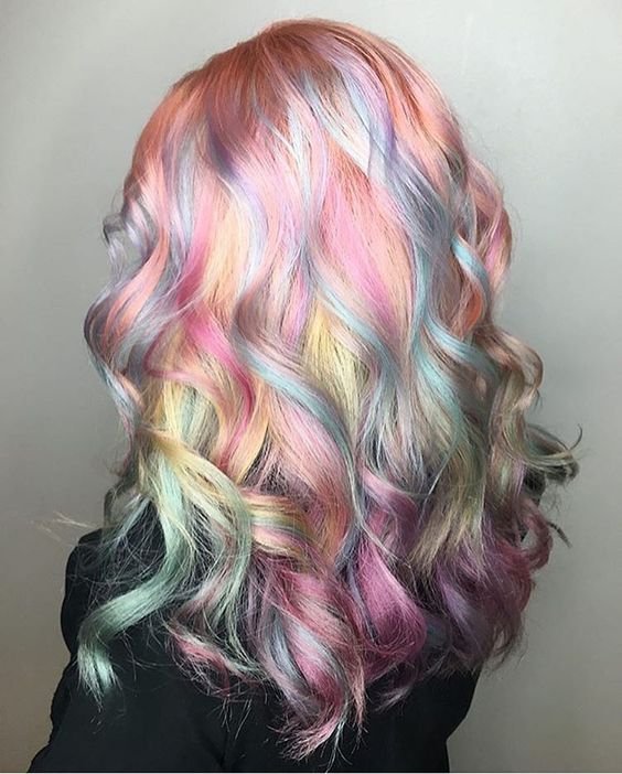 Pictures Of Rainbow Hair