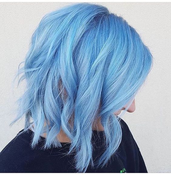 Short Light Blue Hair