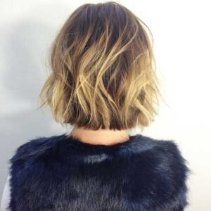 Natural balayage Bob