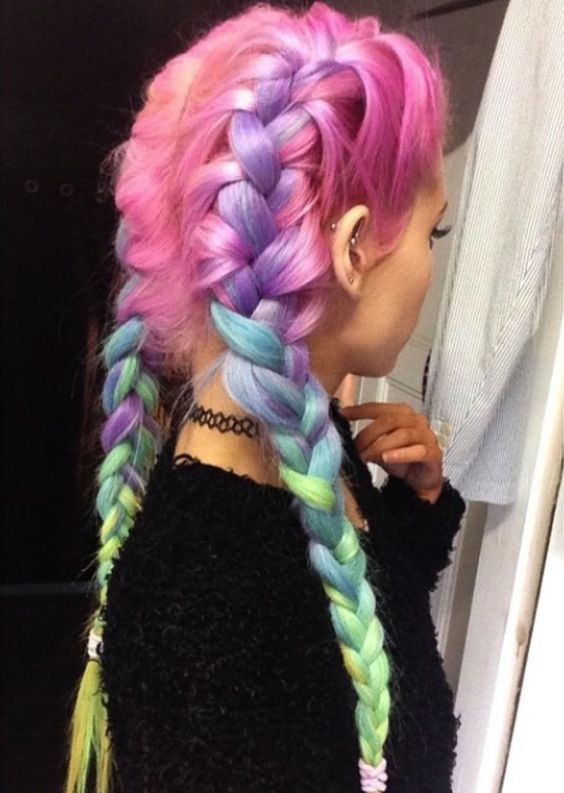 Rainbow Hair: 30 Crazy Rainbow Hair Color Inspirations