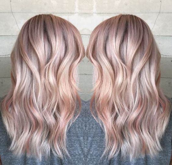 35 Sparkling & Brilliant Rose Gold Hair Color Ideas