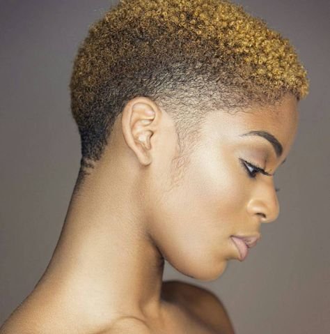 Blonde Natural Short Hair