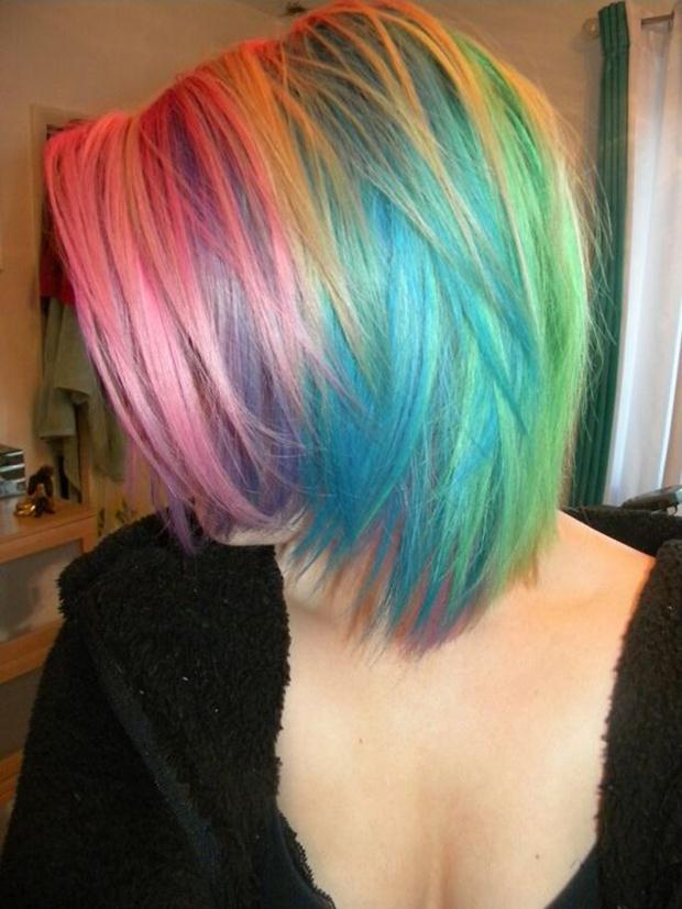 Rainbow Hair: 30 Crazy Rainbow Hair Color Inspirations