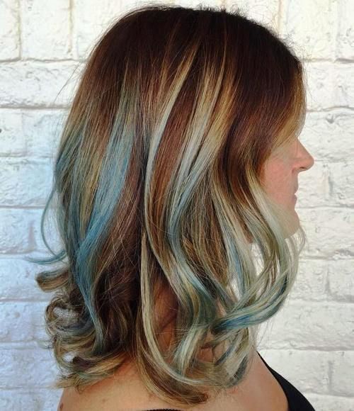 37 Top Pictures Blue Highlights In Brown Hair Tumblr - 40 Versatile Ideas of Purple Highlights for Blonde, Brown ...