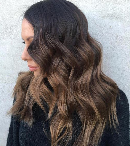 Dark Brown Balayage