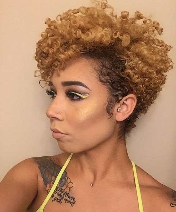 Short Tapered Natural Hairstyles For Black Women