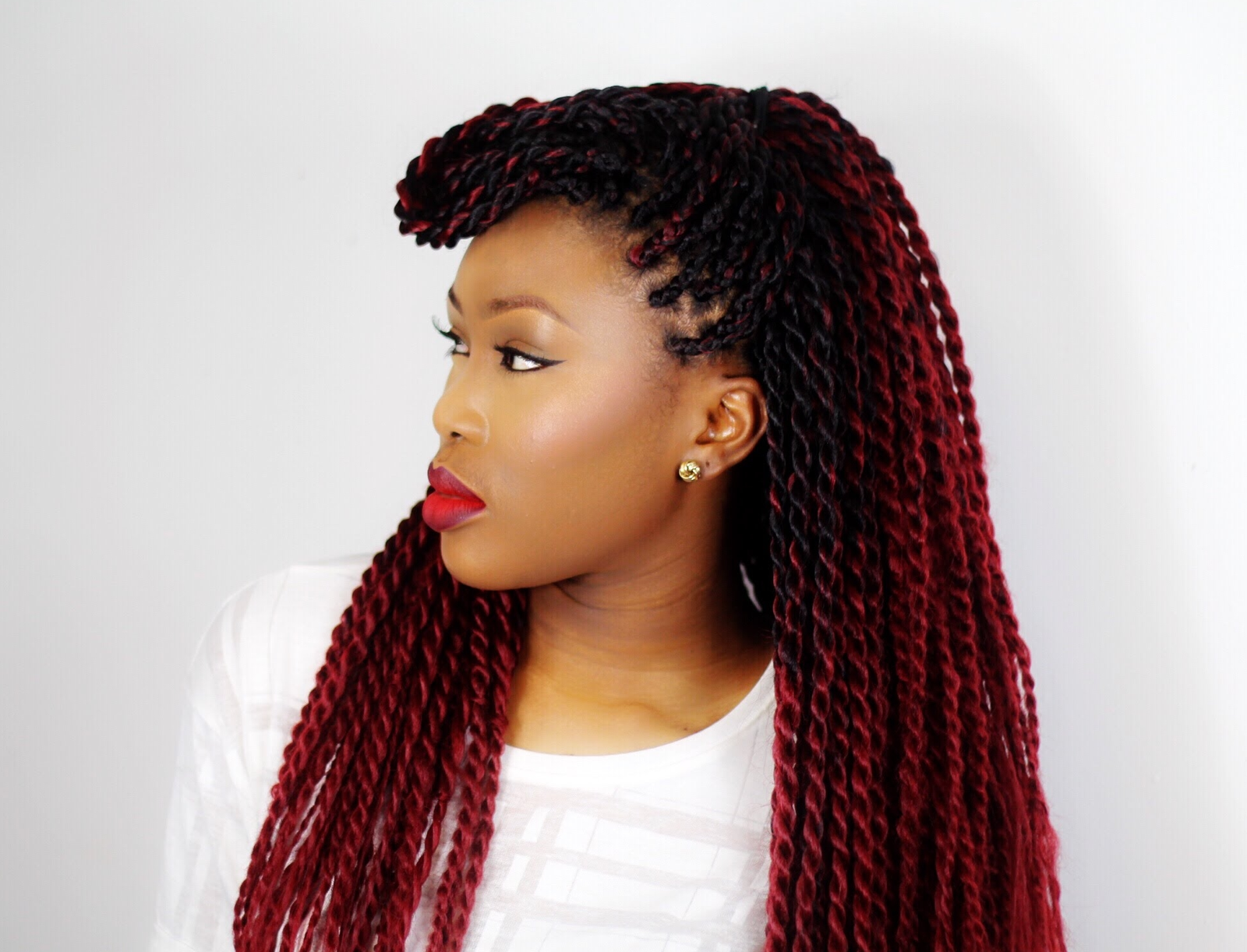 medium senegalese twists styles