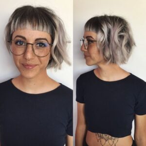 Textured Bob With Rounded Bangs
