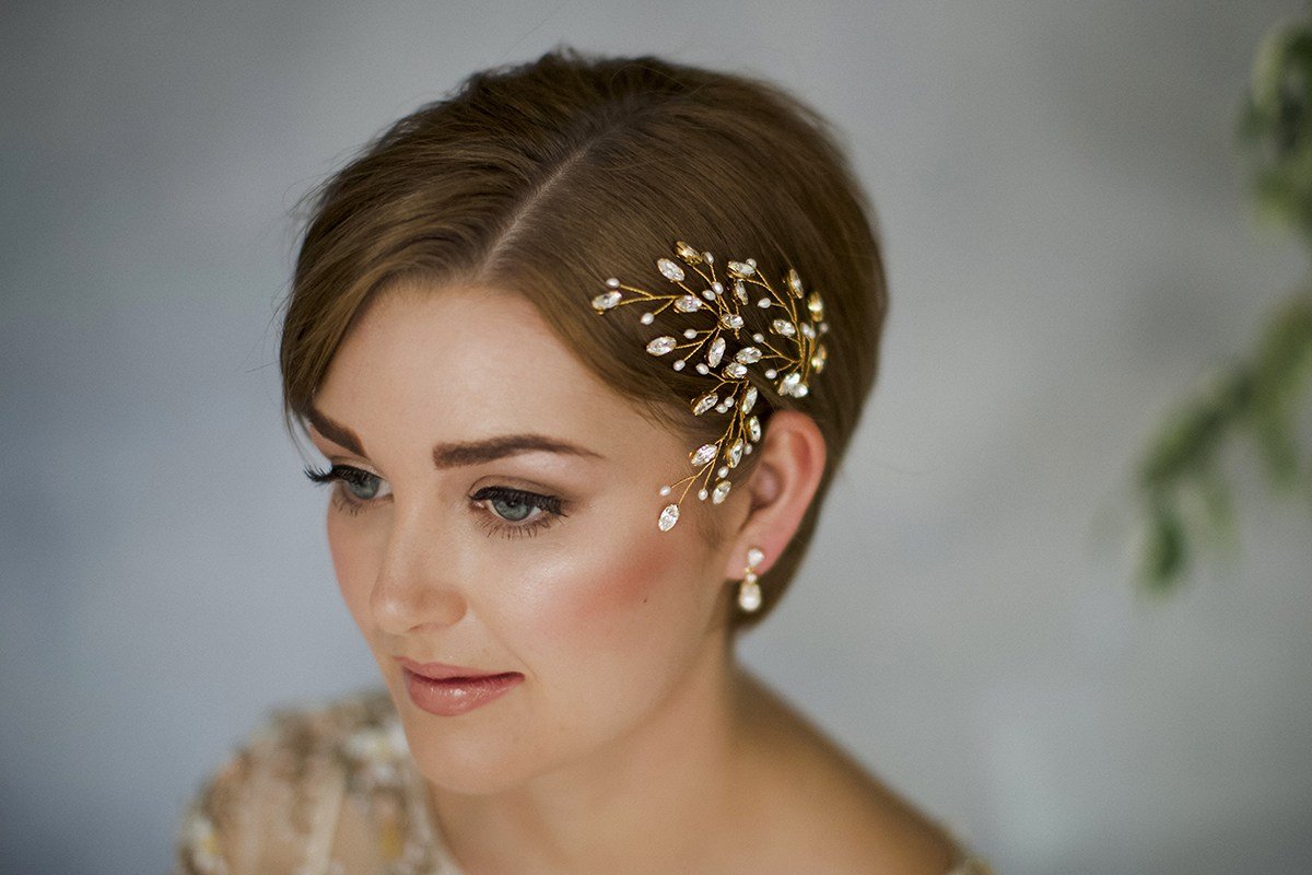 Short Hair Bridal Styles