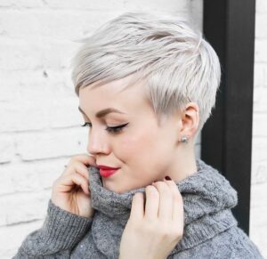 textured tapered pixie