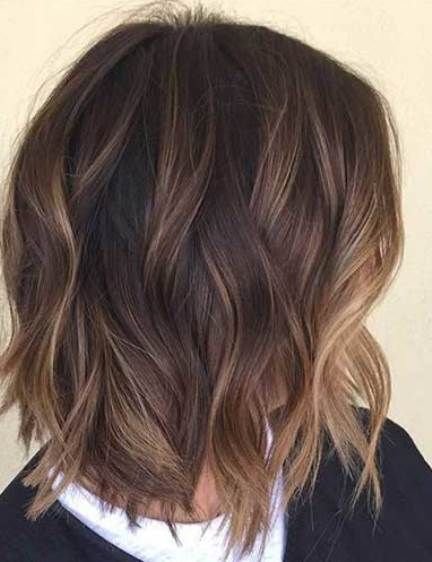 Balayage Short Brown Hair