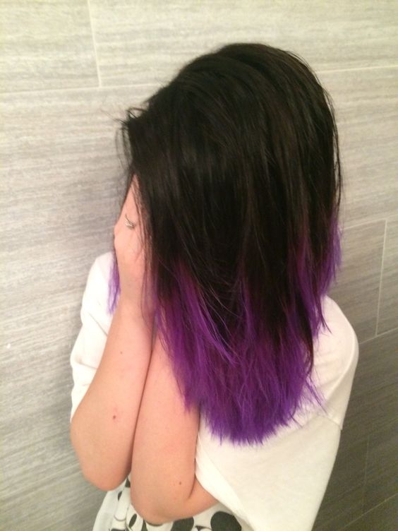 Black Purple Ombre 28 Straight Layered Hair Side Purple Hair Tips, Hair  Color Purple, Long Hair Styles | Lupon.Gov.Ph