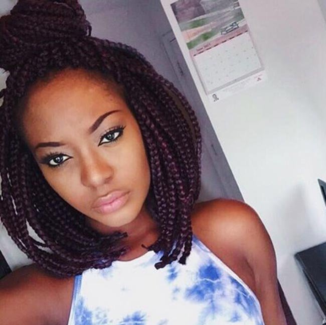 Short Hairstyles With Box Braids