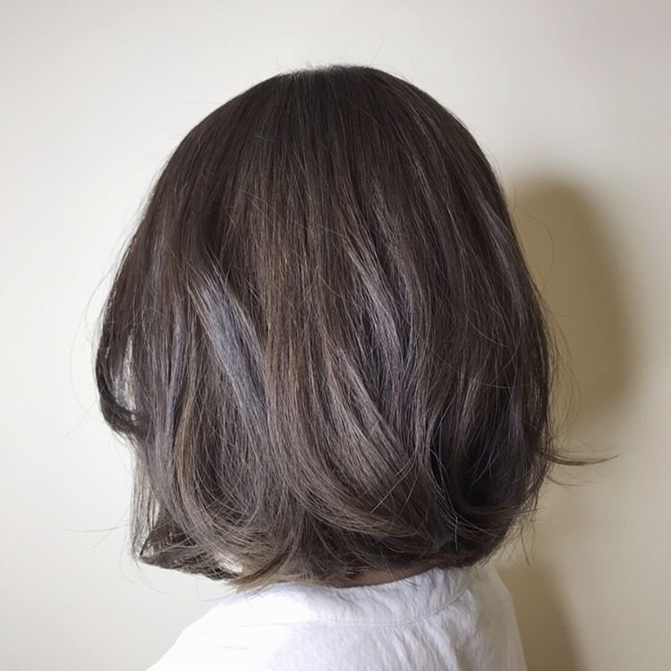 subtle grey balayage