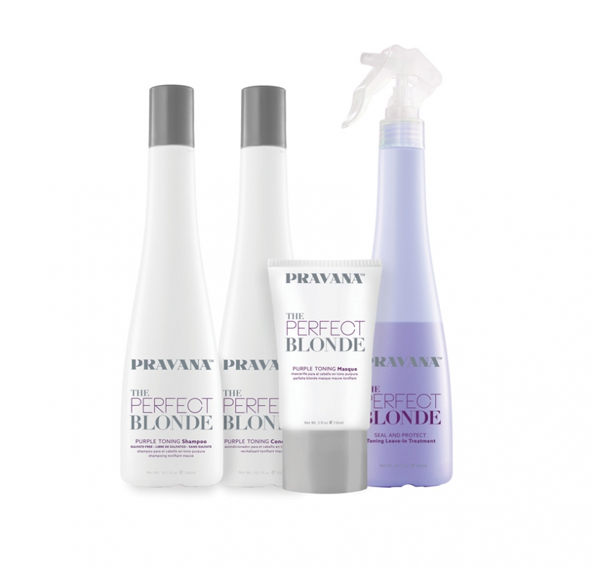 PRAVANA THE PERFECT BLONDE Purple Toning Masque and Seal & Protect Leave-in Conditioner