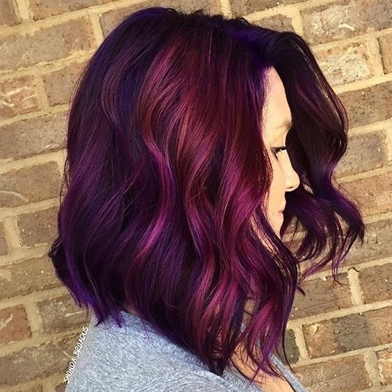 Deep Magenta Hair Color