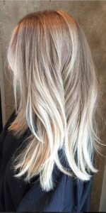 sandy blonde with butter ombre