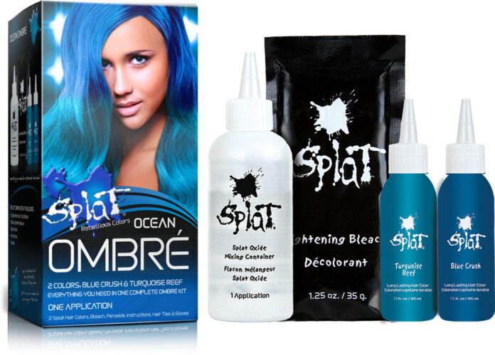splat semi permanent hair dye blue