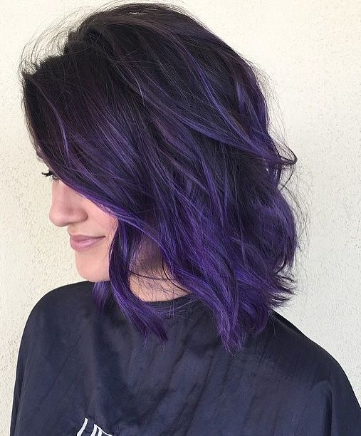 Dark Purple Hair Fashion Dresses